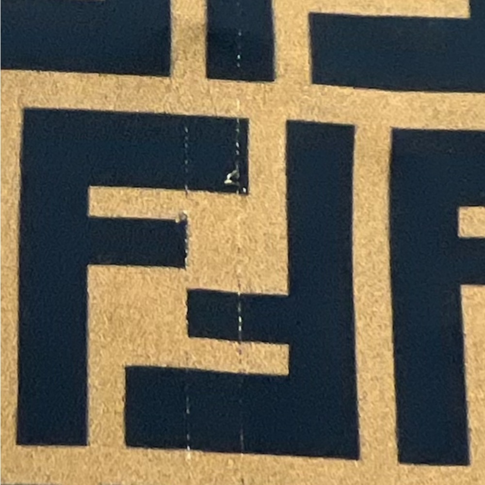 Fendi FF Logo Print Pajama Trousers Brown/Black Silk Twill Size 44 - Picture 9 of 10